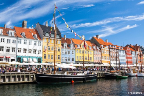 Bild på Nyhavn in Copenhagen Denmark